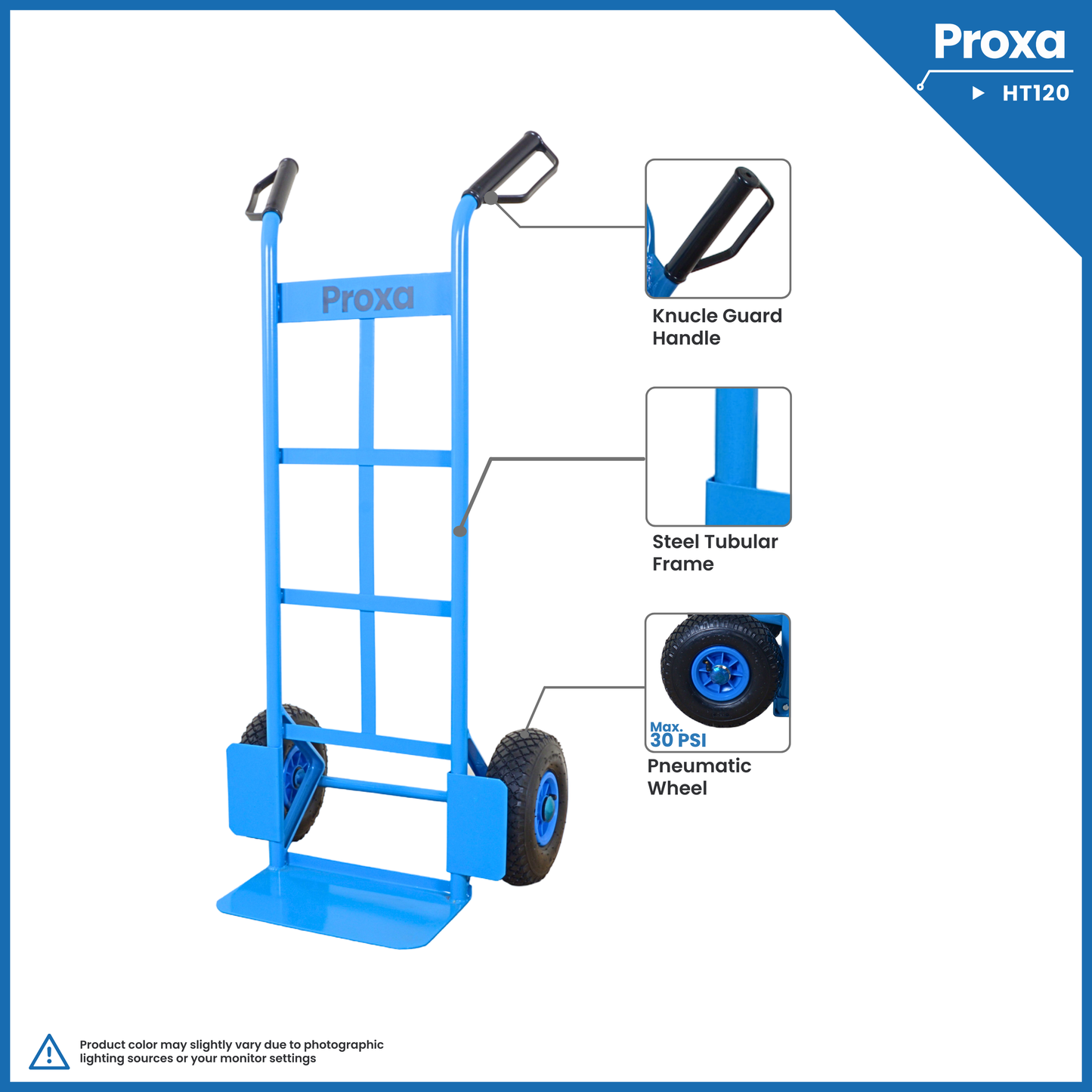 Proxa Steel Hand Truck 120Kg PXA-HT120