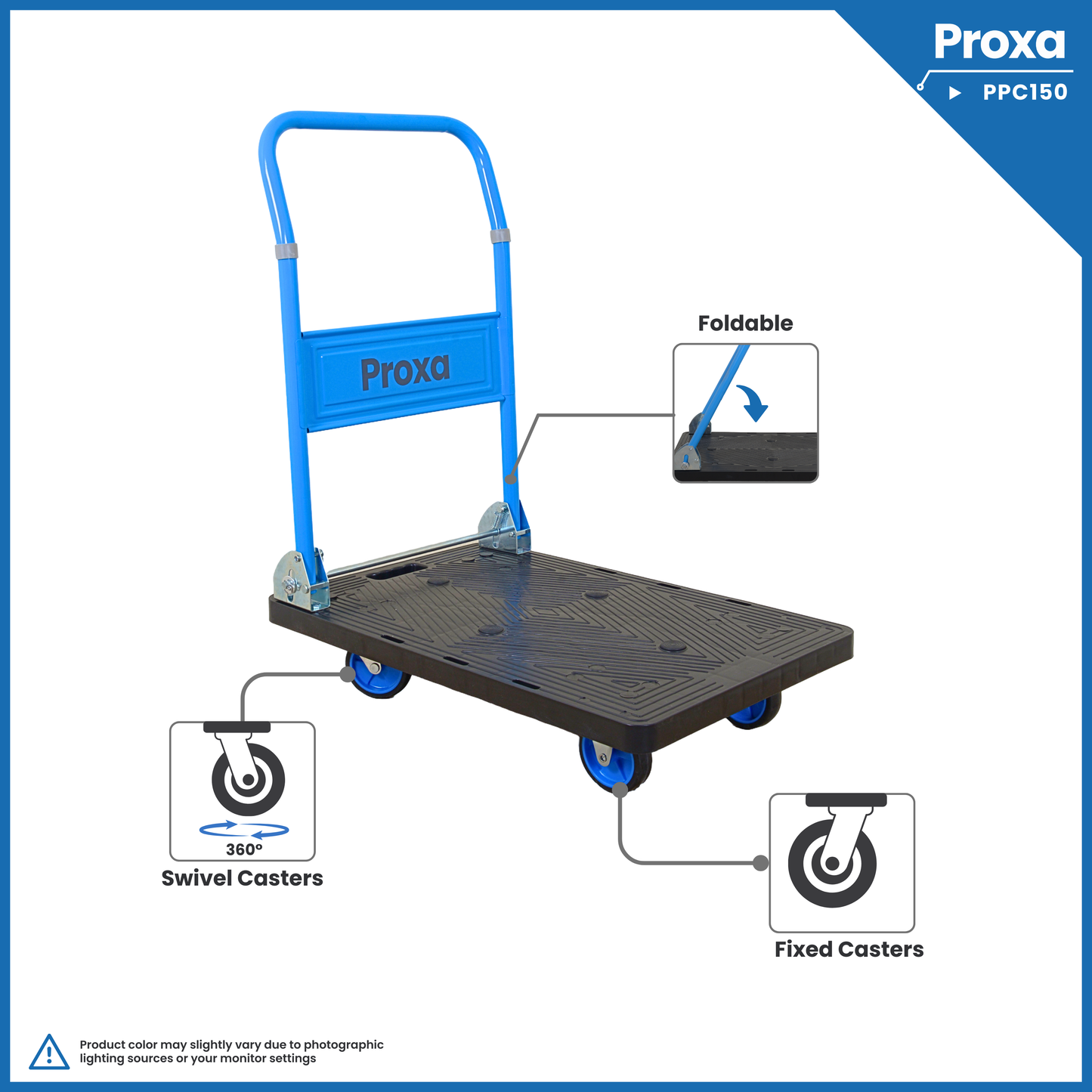 Proxa Folding Platform Trolley 150Kg PXA-PPC150