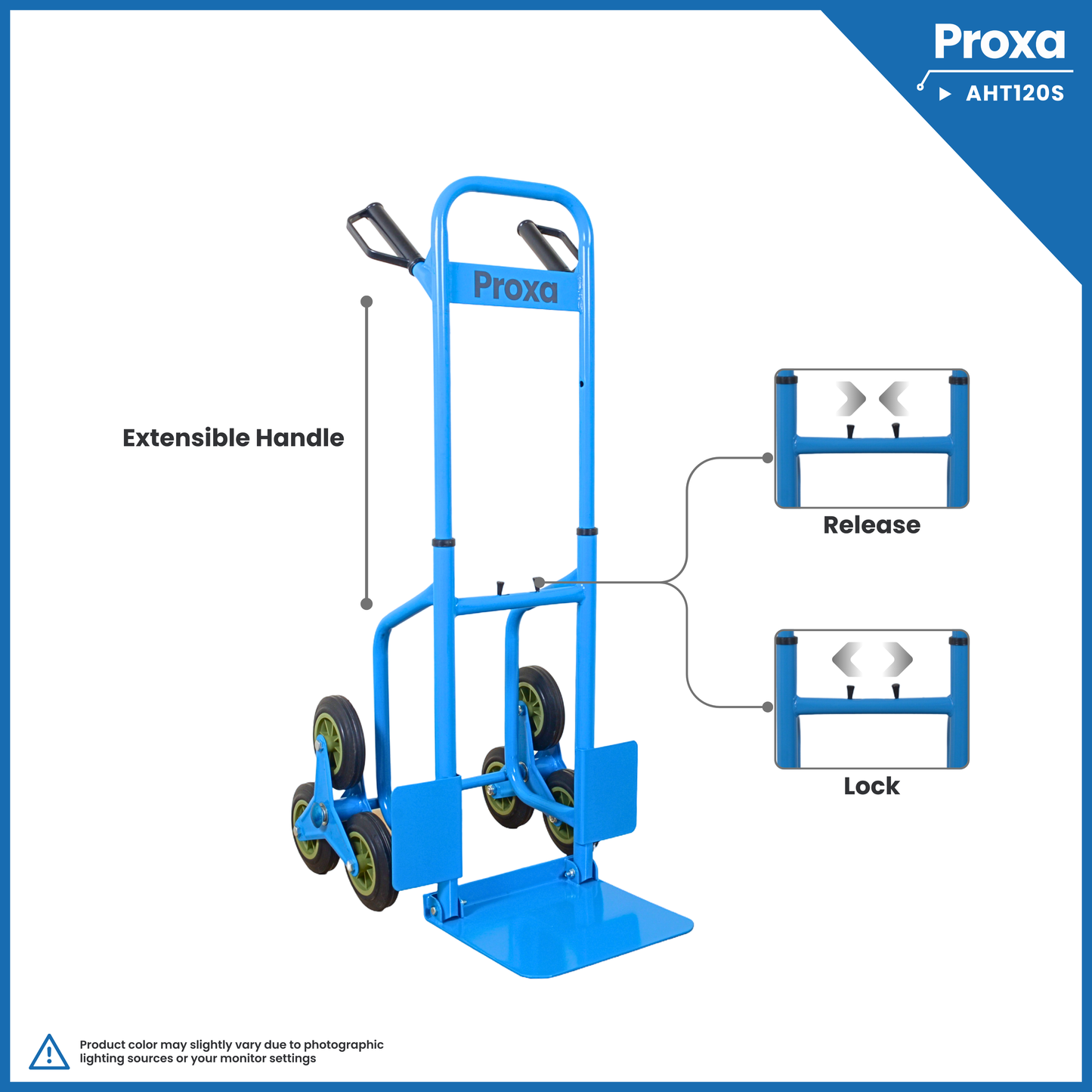 Proxa Stair Climber Folding Hand Truck 120Kg PXA-AHT120S