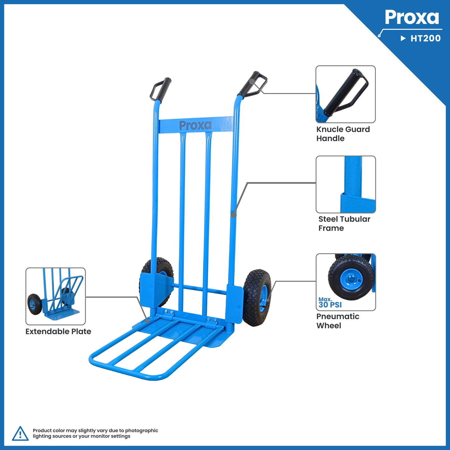 Proxa Steel Folding Hand Truck 200Kg PXA-HT200