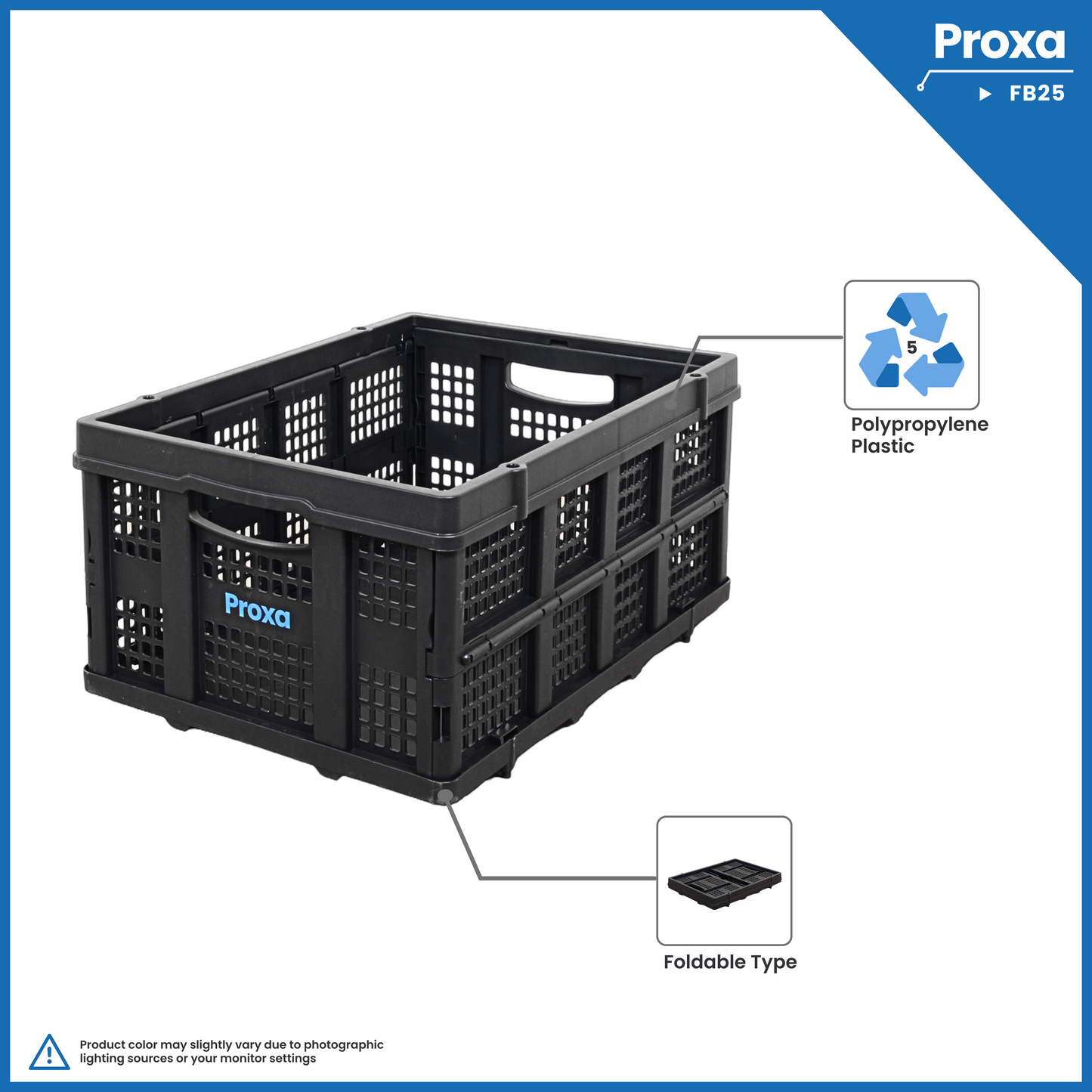 Proxa Multipurpose Folding Basket 25Kg PXA-FB25