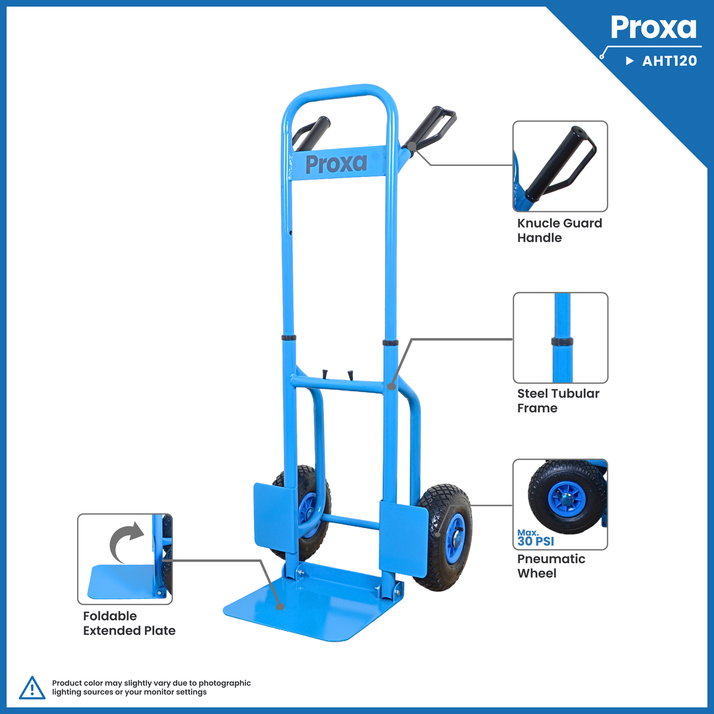 Proxa Steel Folding Hand Truck 120Kg PXA-AHT120