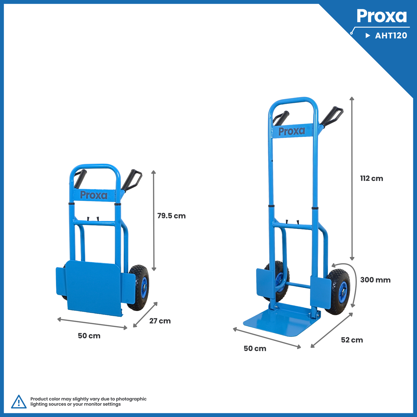 Proxa Steel Folding Hand Truck 120Kg PXA-AHT120