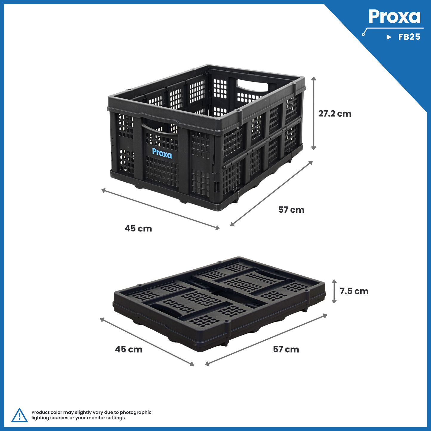 Proxa Multipurpose Folding Basket 25Kg PXA-FB25