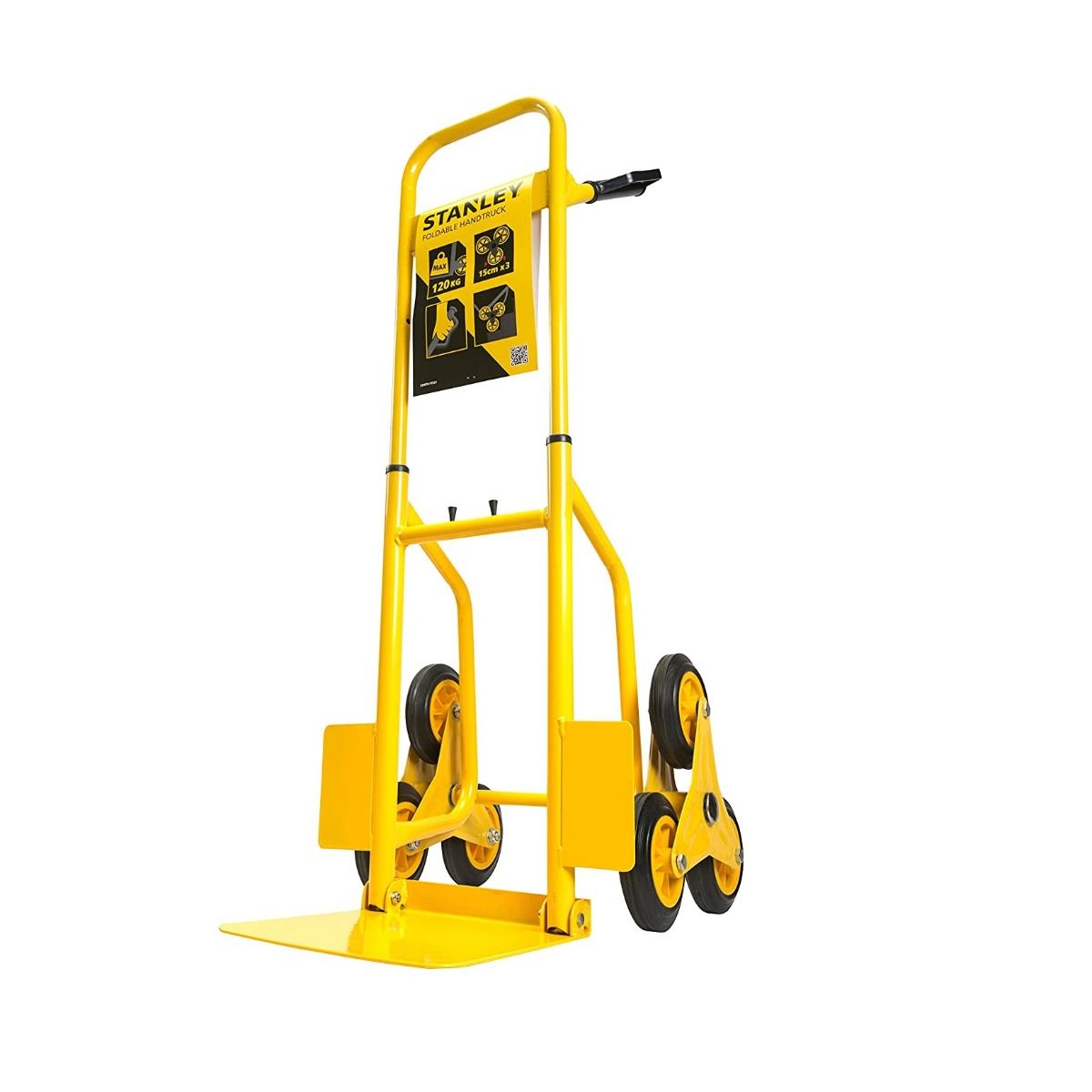 Stanley Steel Folding Hand Truck With 3 Wheels 120Kg SXWTD-FT521