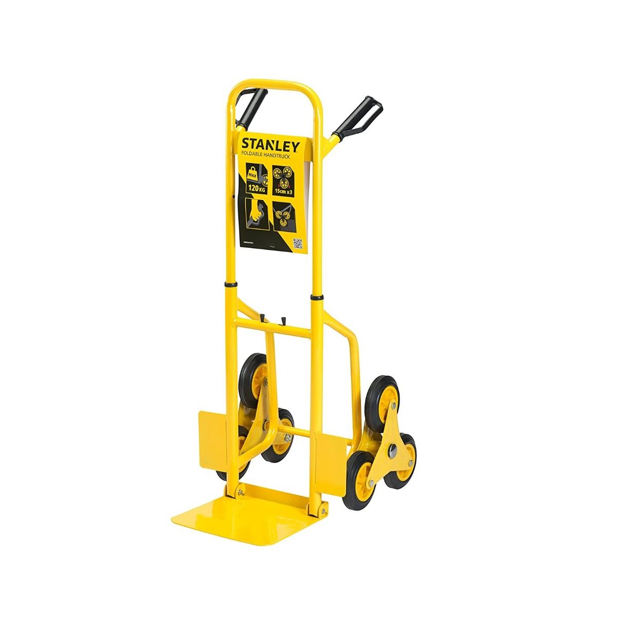 Stanley Steel Folding Hand Truck With 3 Wheels 120Kg SXWTD-FT521