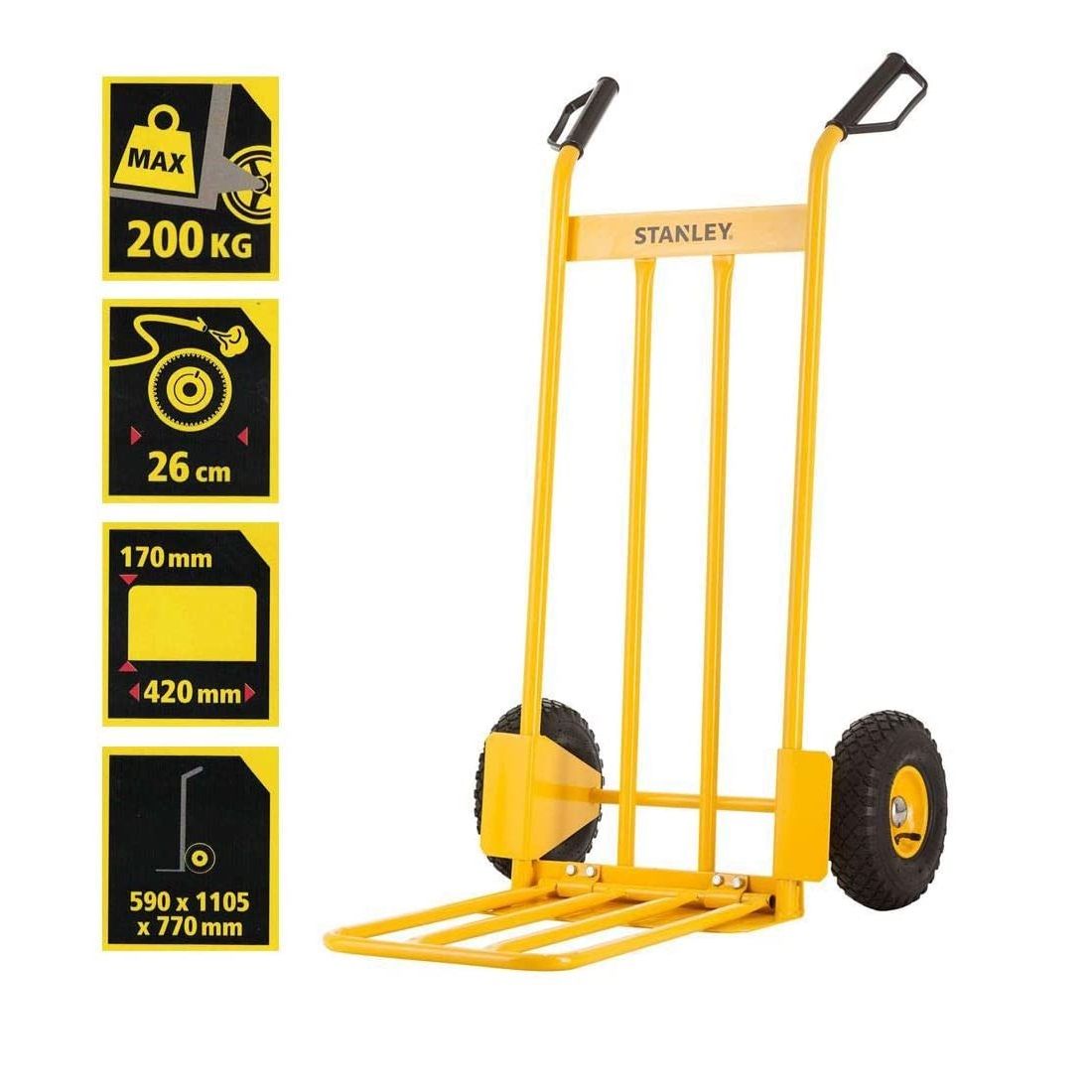 Stanley Steel Hand Truck 200Kg SXWTD-HT535