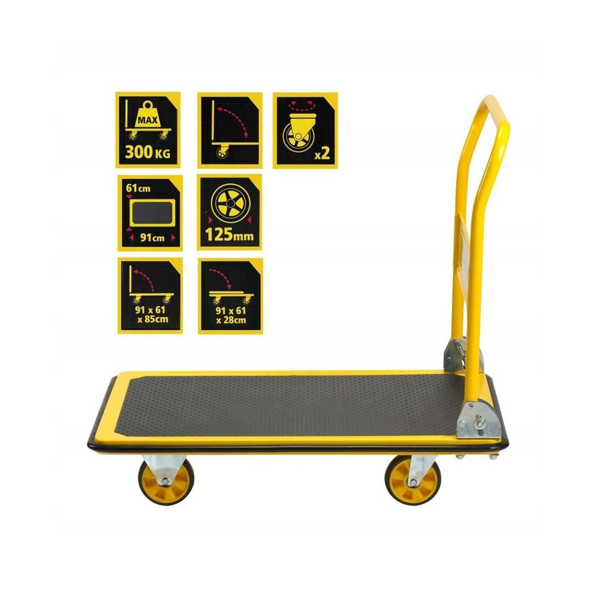 Stanley Folding Platform Trolley 300Kg SXWTD-PC528